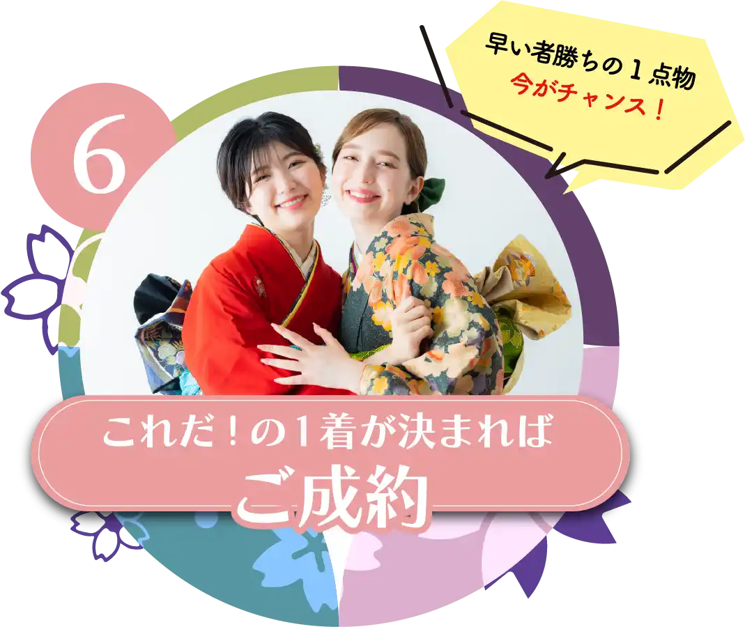 6 これだ！の1着が決まればご成約